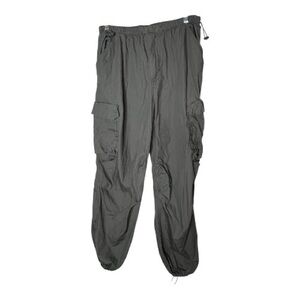 Cargo Jogger Pants - Elastic Waist & Drawstring Ankles